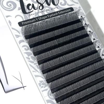 China New MASSCAKU Y style long eyelashes natural high quality low price Y eyelash extension eyelashes for sale for sale