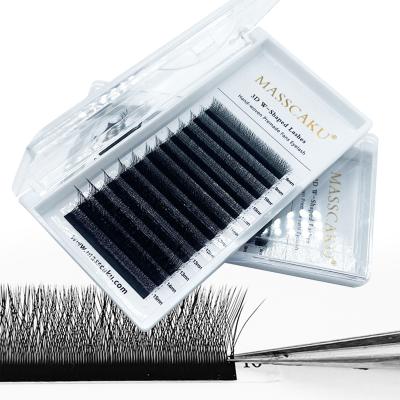 China MASSCAKU W Long Natural Eyelash Customize Eyelashes W Box W Eyelash Extension Wholesale for sale