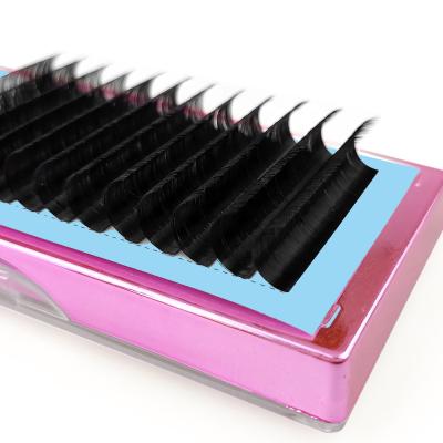 China Masscaku Wholesale Bulk Fake Mink Eyelash Extension Tray Natural Long Eyelash Extension Hair for sale