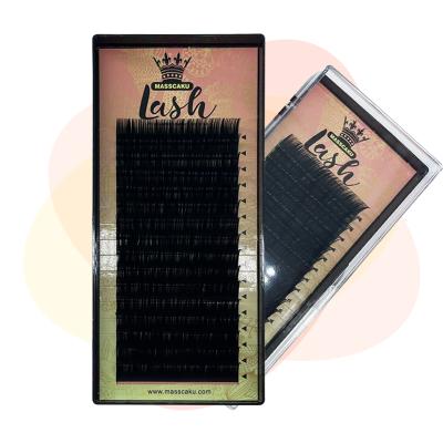 China MASSCAKU natural wholesale cheap individual classic long volume eyelash extension for sale