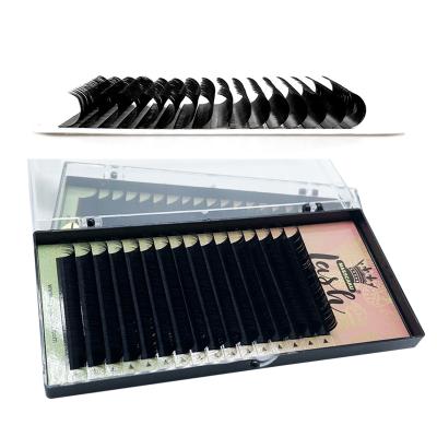 China Natural Private Label Long Volume 25mm Mink Cashmere 25mm Lash Trays Classic Eyelash Extension for sale