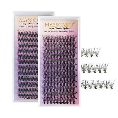 China Wholesale Natural Long 8-15mm and Mix Length Eyelashes Premade Fans Volume Lashes Extension with Private Label for sale