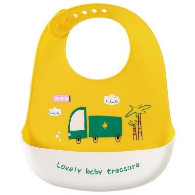 China Viable Bibs Wholesale Silicone Baby Bib Food Catcher for sale