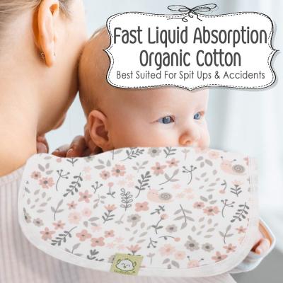 China 3-Layer Organic Cotton Antibacterial Hiccup Cloth Suitable For Newborn Boys And Girls Hiccup Super Absorbent Cloth Towel Milk Breath Cloth for sale