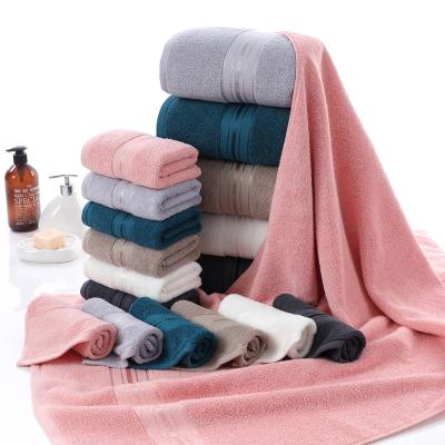 China Factory Wholesale Luxury Hotel Bath Towel Royal High Quality 100% Cotton QUICK DRY 3 Piece Set for sale