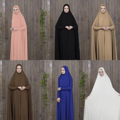 China Fashion Lovely Middle East Solid Color Abaya Muslim Islamic Girl Clothing Wholesale With Huge Discount TZH-MSL-122 for sale