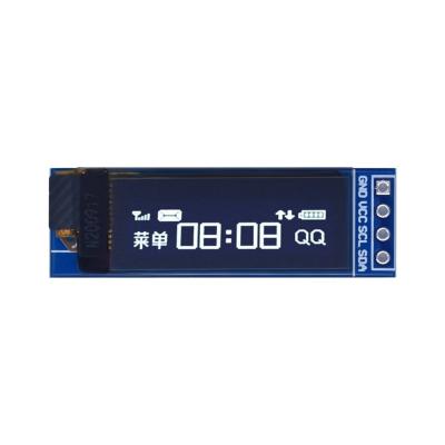 China Factory warehouse 0.91 inch display white oled module IIC I2C 128X32 4pin with SSD1306 128*64 controller chip for sale