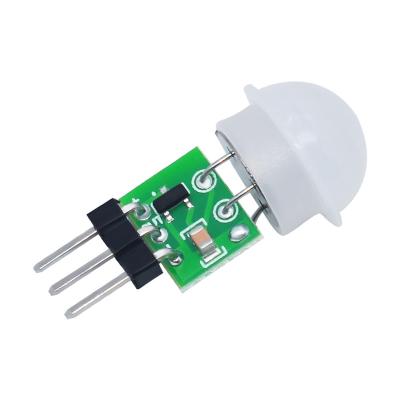 China HC-SR312 Mini IR Pyroelectric PIR Motion Human Sensor Automatic Studying and Testing Infrared Detector Module AM312 for sale