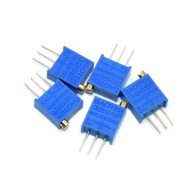 China . 3296w Adjustable Resistance Potentiometer 10k Precision Potentiometer Trimmer Multi-Turn Potentiometer for sale