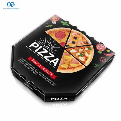 China Wholesale custom logo recyclable take away pizza box food grade kraft paper food box for sale