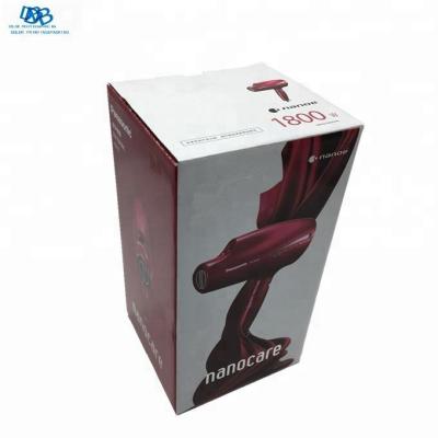 China Recyclable Luxury Custom Electronic Corrugated Hair Dryer Box Packaging for sale