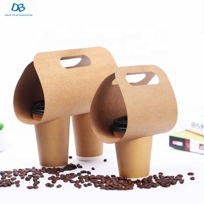 China Recyclable Custom Shape Coffee Handle Takeaway Store for sale