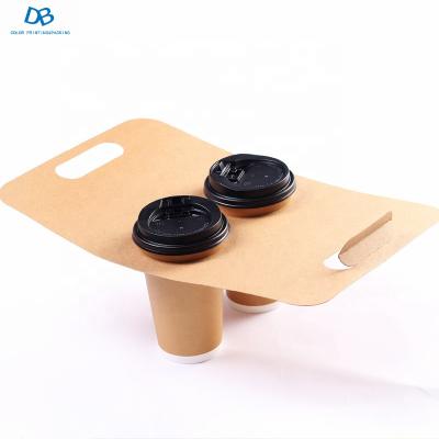 China Recyclable Coffee Mug Handle Takeout Box for sale