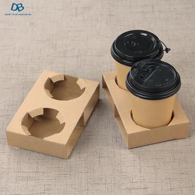 China Coffee Cup Handle Recyclable Corrugated Paper Fixed Base Box for sale