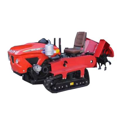 China Farms New Style Multifunctional Backfill Rotary Tiller Crawler Cultivator for sale