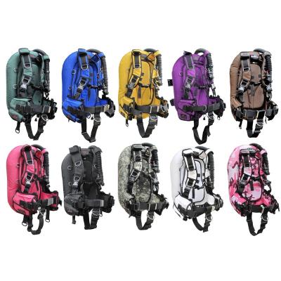 China 250/1000 Denier Nylon Dive Wing BCD Fly Back Design Style Soft Doughnut Board for sale