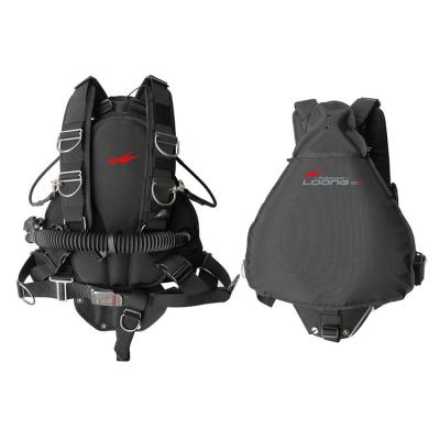 China 250/680 Denier Nylon BCS-01BK LOONG DIVE 25-30 Pounds BCD Sidemount Compensator Buoyancy Device for sale