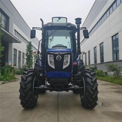 China Factory 4WD 90hp wheel tractor with AC cabin farm tractor agricultural tractor cultivator for sale with low price for sale