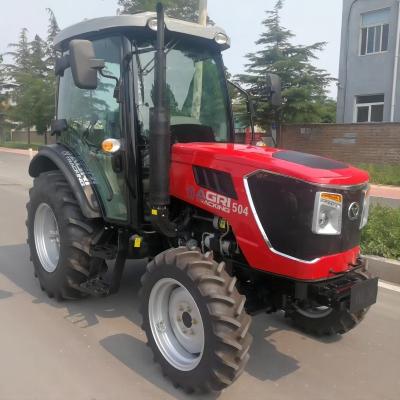 China Factory 4WD Wheel Tractor 50hp With Cabin Farm Tractor Farmland Cultivating Machine YTO Engine for sale