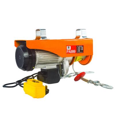 China Mini Small Portable Electric Wire Rope Hoist 1000kg Remote Control Electric Winch for sale