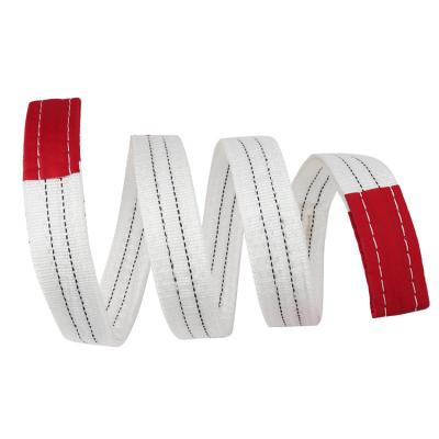 China Polyester webbing raw material for lifting sling webbing sling and round sling flat for sale