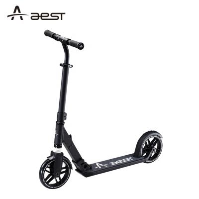 China PU Wheel AEST Kick Scooter A85 Big Wheel Foldable Adult Scooter With CE Certification for sale