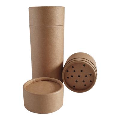 China Handmade Organic Skin Care Product Supplier Eco - Friendly Paper Tube With Shaker For Styling Powder for sale