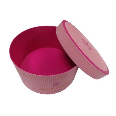 China Recyclable Color Red Hat Round Tube Packaging Wholesale Verpackung Klein Cajas Flores Flower Paper Boxes for sale