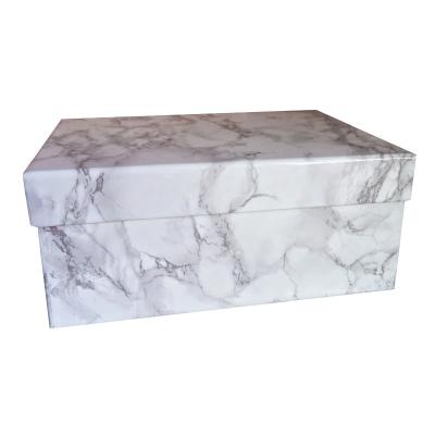 China Handmade Cardboard Printing Pattern Gift Wrapping Flower Box Set Marble Gift and Craft , Handmade Gift Packaging Cardboard Rectangle Accept for sale