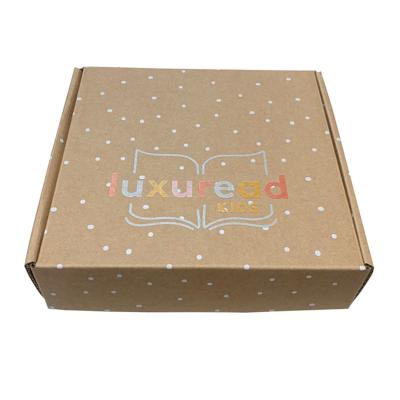 China Recyclable Kraft Corrugated Cardboard Shipping Box Clothes Snacks Subscription Literature Mailer Boxes for sale