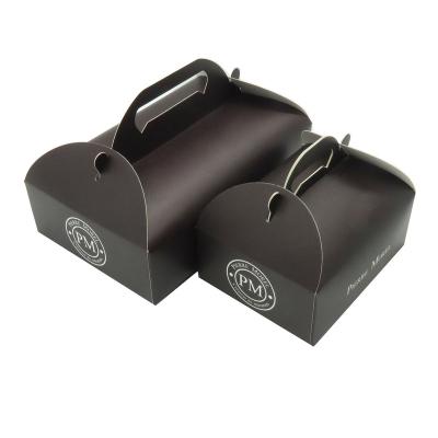 China Biodegradable Take Out Fast Food Pita To Go Paper Container Pastry Macaron Boxes for sale