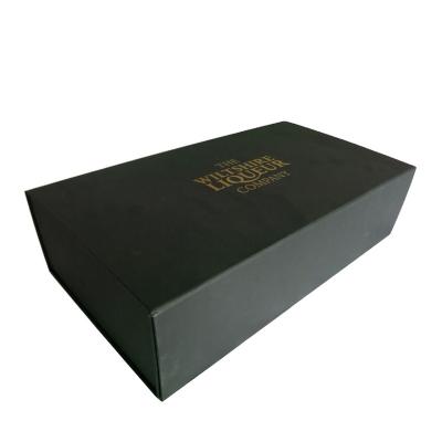 China Large Handmade Black Matte Paper Bed Sheet Packaging Box for sale