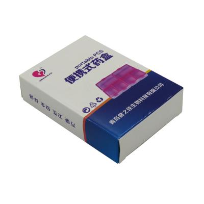 China Recyclable Custom Printing Logo Metallic Paper Pill Box Cardboard Medical Packing Packaging for sale