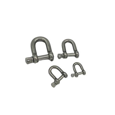 China Mountaineering accessories Good Quality rigging hardware D Shackle wholesale mini shackle high quality alloy steel small d type shackle for sale