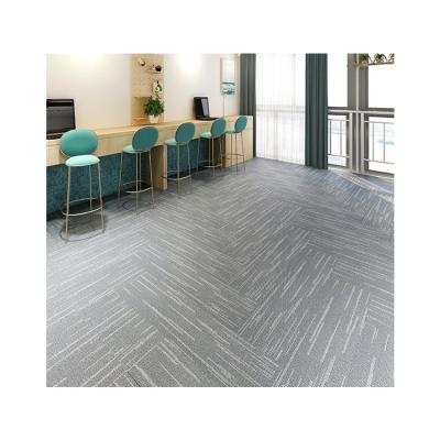 China New Stain Resistant PVC Carpet Cover For Living Room Carpet Easy Cleaning Tiles For Office for sale