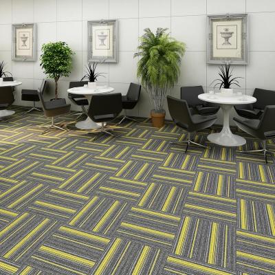 China Stain Resistant Hot Sale Popular Office Carpet Hallway Cover Indoor Wall To Wall Carpet Tiles for sale