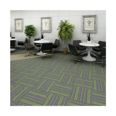 China Stain Resistant Factory Wholesales Square Floor Mat Decoration Office Carpet Tiles for sale