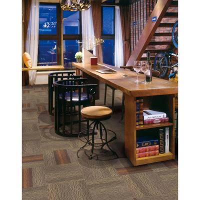 China Factory Floor Stain Resistant High Quality Office Carpet Tiles Commercial Carpet Tiles 50x50 for sale