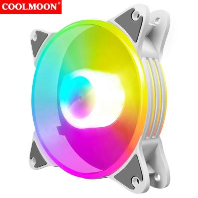 China Computer Case COOLMOON MagicMoon 5V ARGB Accessible Computer Case Fan 120mmm Fan, Use With CPU Cooler Water /air SYNC RGB Fan for sale