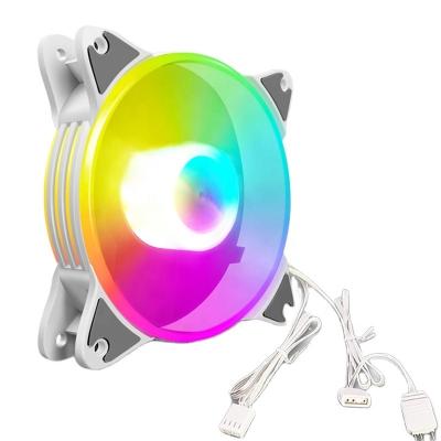 China Computer Case COOLMOON 120mm 5V ARGB Accessible Computer Case Fan Cooliing Motherboard Synchro CPU Cooler RGB Case Fan for sale