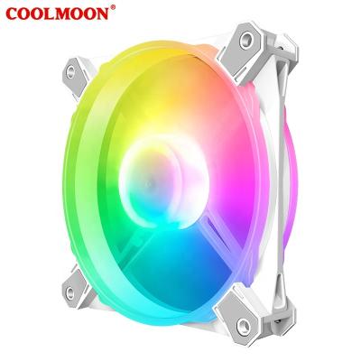 China COOLMOON Computer Case Armor X3 Computer Case Fan 120mm Gaming Air PC Fan with Controller Adjust Speed ​​Cooling RGB FAN for sale