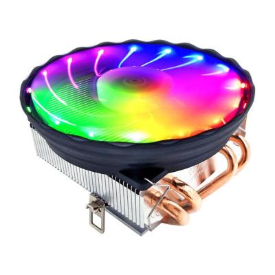 China COOLMOON ICEdevil V4 CPU CPU Cooler 90mm led mixcolor computer cooling cpu fan embed 4 copper tube cpu cooler for sale