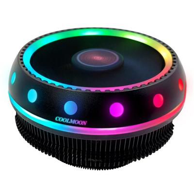 China CPU Cooler COOLMOON UFOX RGB Unique Auto CPU Cooler 12v Appearance Color CPU Cooling Heatsink for sale