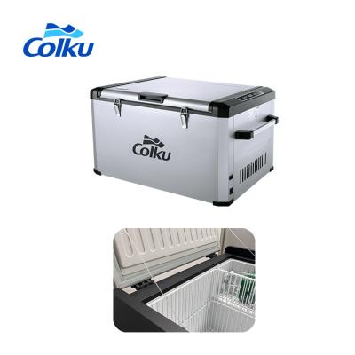 China High Quality Colku Brand Large Size Large Capacity Electronic Refrigerator Freezer Car Outdoor Camping Fridge for sale