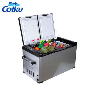 China New Item 12V 24V Low Battery Dual Zone Refrigerator Compressor Car Refrigerator Freezer Refrigerator Special Protection Design For Outdoor Camping for sale