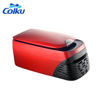 China Low Battery Protection Car Travel Low Voltage Refrigerator with Cup Handle for Mini Car Cooler Camping Fridge Freezer for sale