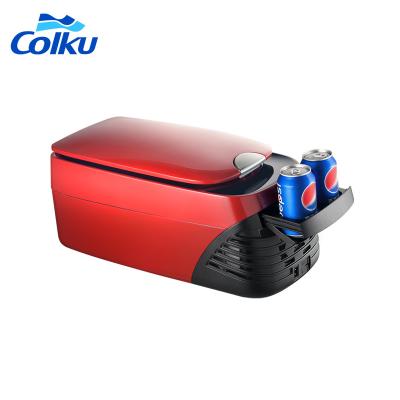 China Portable Compact Convenient Carry Hiking Mini Camping Cooling Box Hot and Freezer Function Fish Beer Ice Fridge for sale