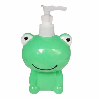 China Large Capacity 500ml Lotion Bottle Kids Lotion Bottle Plastic Frog Animal Shape Bottle Plastic Bottle for sale