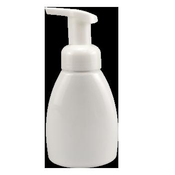 China Large Capacity Plasitc PET white bottle 250ml bodywash bottle 250ml soap bottle for sale