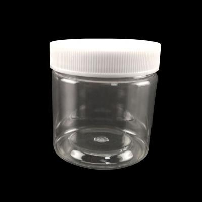 China BEAUTY PACKAGING PET 100g transparent empty cream jar wholesale empty jar cosmetic dried fruit snack jar for sale